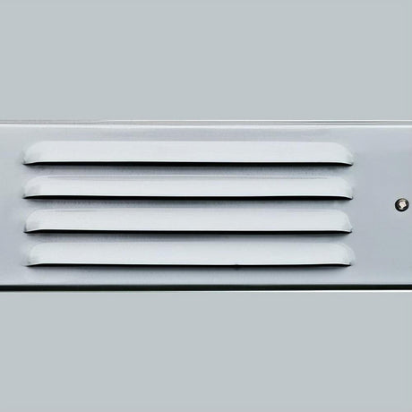 Dabmar Lighting LV615-L6-AMB-W Brass Louvred Step Light 12V G4 LED 2X 3W Amber White