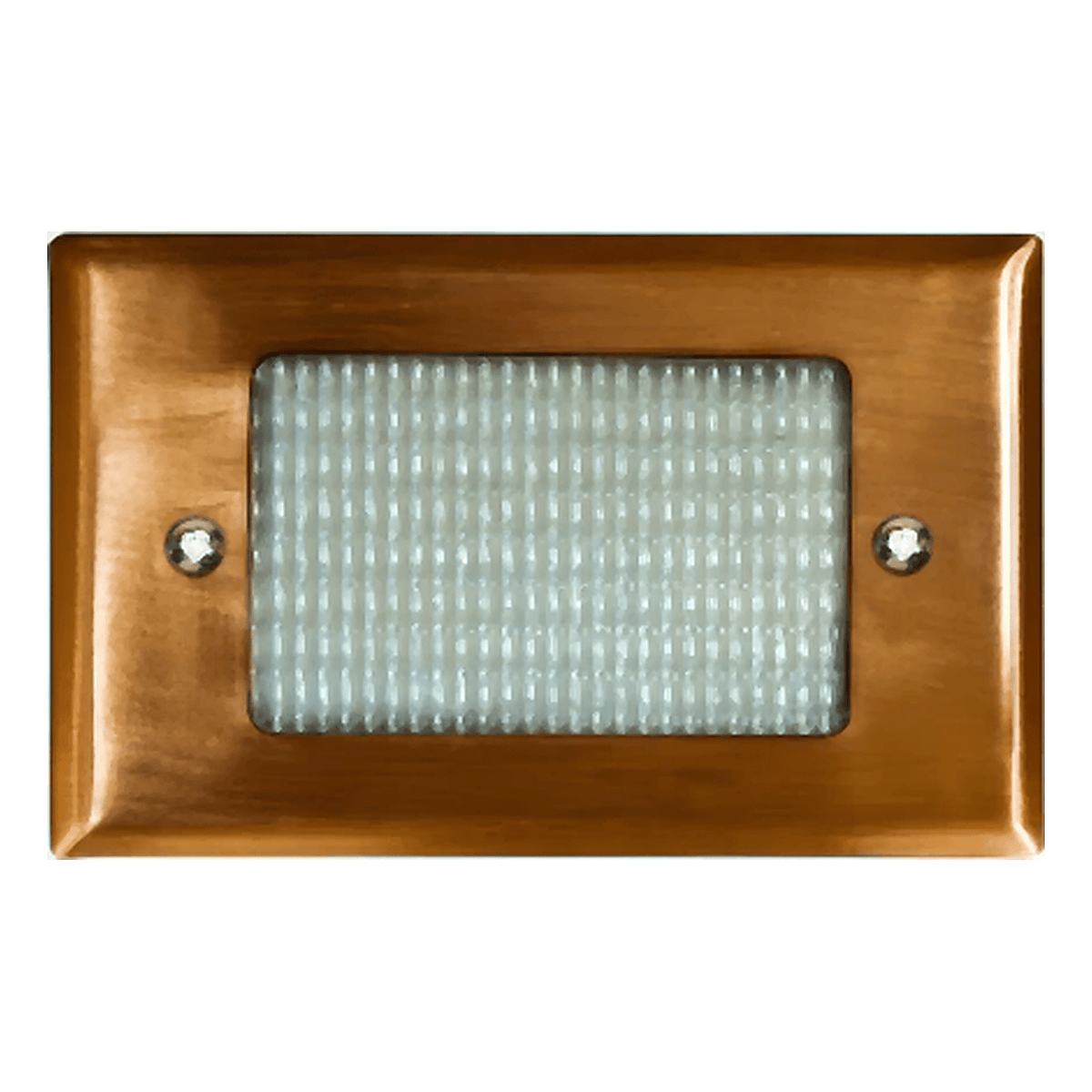 Dabmar Lighting LV618-L3-64K-CP Cast Alum/Brass Open Face Step Light 12V G4 LED 3W 64K Copper