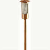 Dabmar Lighting LV63-L3-AMB-CP Brass Flat Top Mini Path Light 12V G4 LED 3W RGBW Copper
