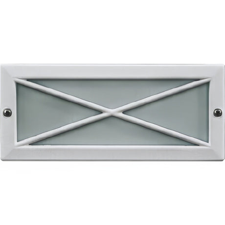 Dabmar Lighting LV635-W white brick/step/wall light