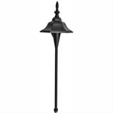 Dabmar Lighting LV69-L3-AMB-B Cast Alum Bell Path Light 12V G4 LED 3W Amber Black