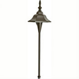 Dabmar Lighting LV69-L3-AMB-BZ Cast Alum Bell Path Light 12V G4 LED 3W Amber Bronze