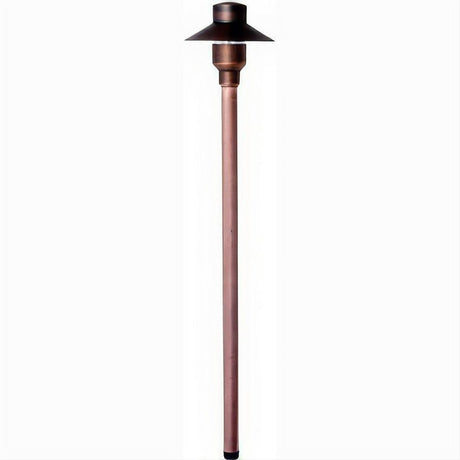 Dabmar Lighting LV74-L3-64K-ABZ Brass Small Top Path Light 12V G4 LED 3W 64K Antique Bronze