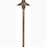Dabmar Lighting LV75-L3-64K-WBS Brass Large Top Path Light 12V G4 LED 3W 64K Weathered Brass