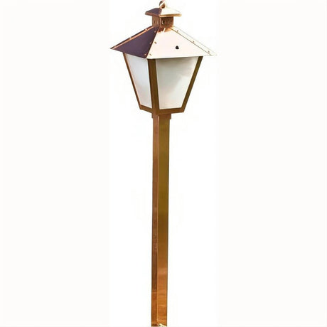 Dabmar Lighting LV82-L3-64K-CP Brass Post Lantern Path Light 12V G4 3W 64K Copper