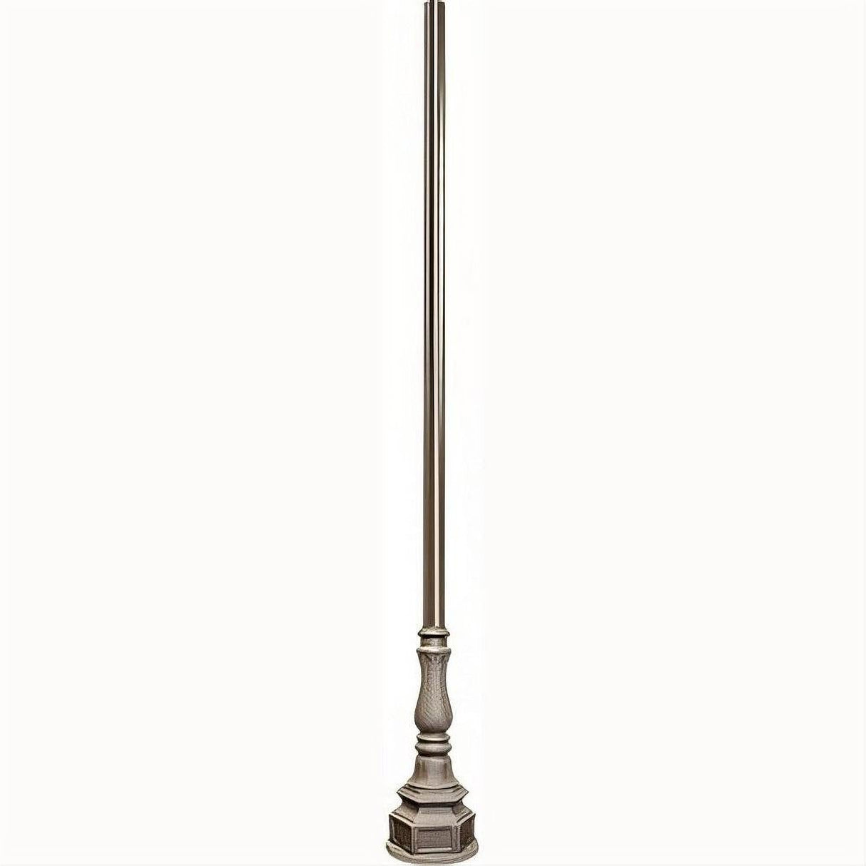 Dabmar Lighting PT-10-BS01-BZ Cast Alum 10' Fluted Pole + Decorative Base Bronze
