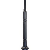 Dabmar Lighting PT-15BASE-B black galvanized steel post