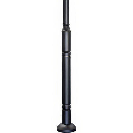 Dabmar Lighting PT-15BASE-B black galvanized steel post