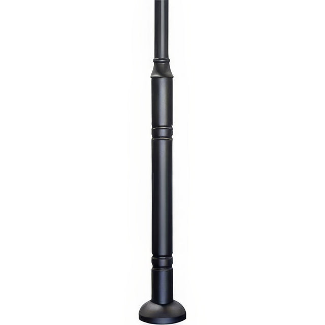 Dabmar Lighting PT-15BASE-B black galvanized steel post