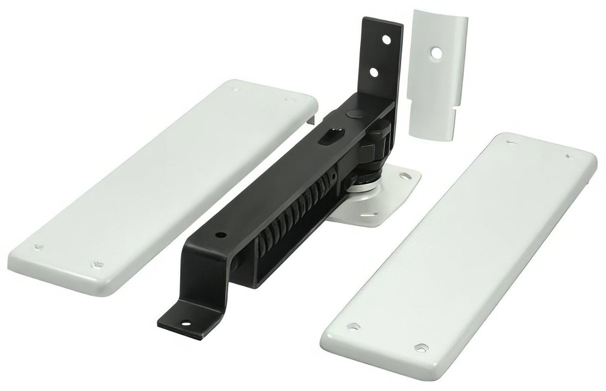 Deltana DASH95USP prime coated white floor spring hinge