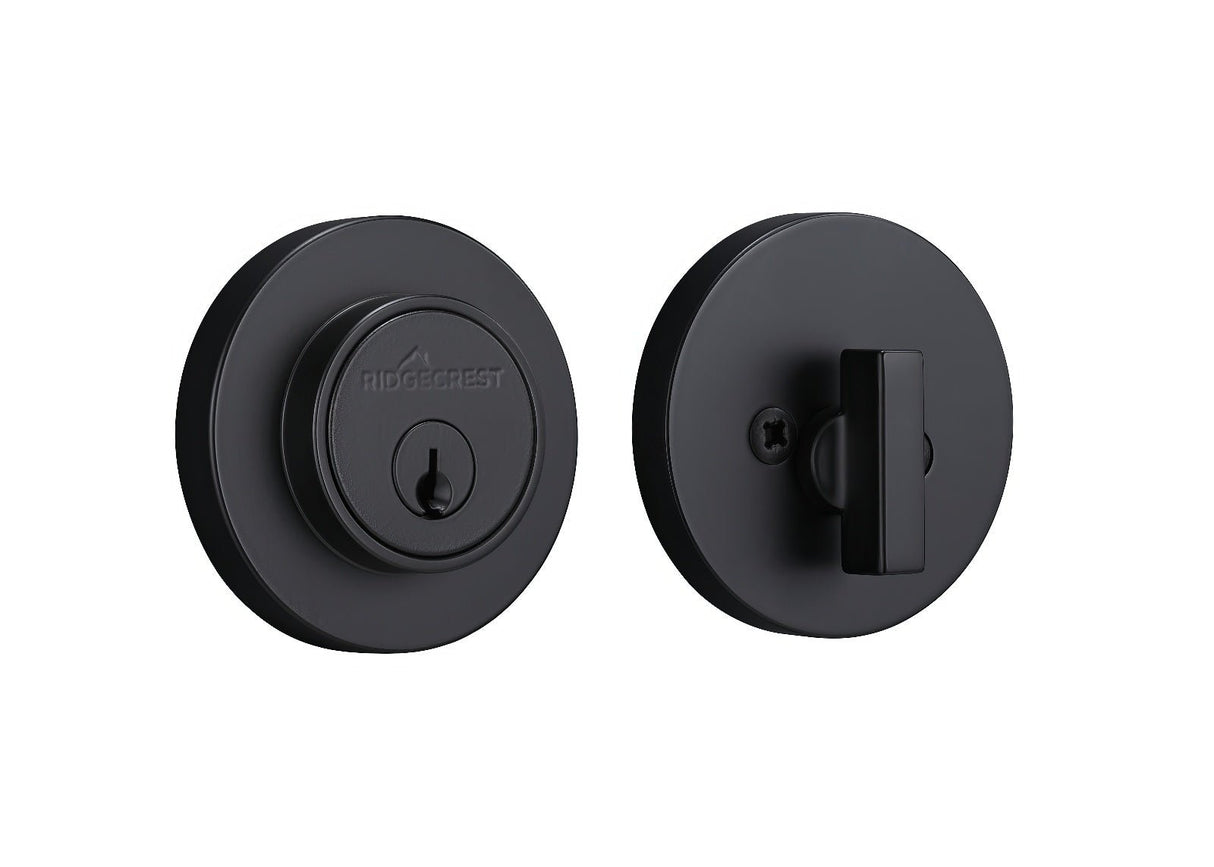 Sure-Loc DB201-RMT FBL flat black single cylinder deadbolt