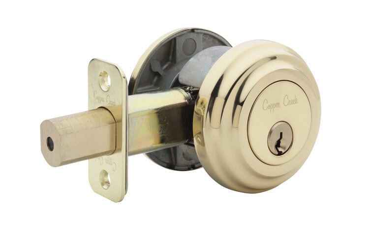 Copper Creek DB4410PS polished stainless single cylinder deadbolt