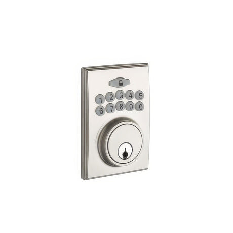 Copper Creek DBF3410SS keyless electronic deadbolt in satin stainless, additional view