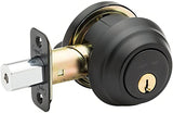 Copper Creek DBFR5410BC black single cylinder deadbolt