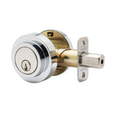 Copper Creek DBR2410PS polished stainless single cylinder deadbolt
