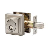 Copper Creek DBS2410SS satin stainless single cylinder deadbolt
