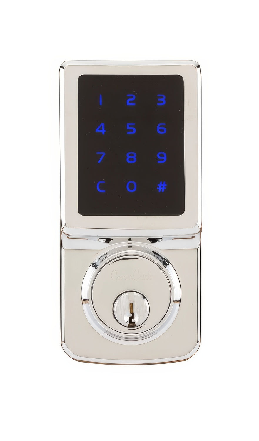 Copper Creek DBZF3410PS polished stainless keyless electronic deadbolt