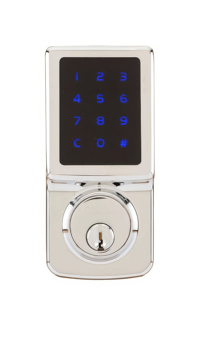 Copper Creek DBZF3410PS polished stainless keyless electronic deadbolt