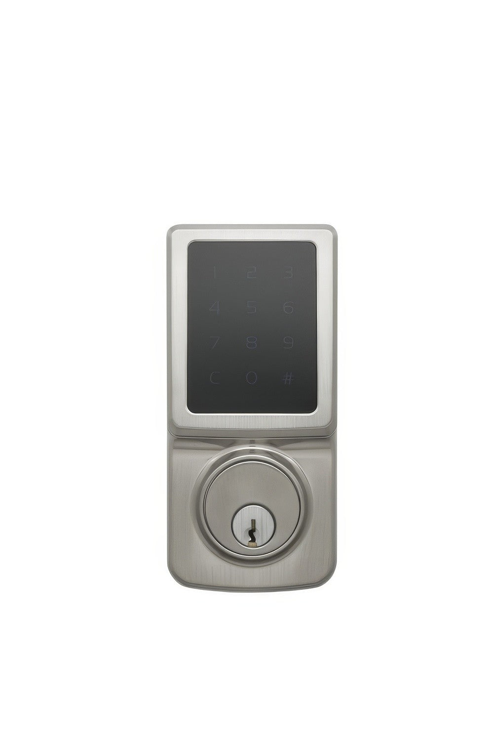 Copper Creek DBZF3410SS satin stainless keyless electronic deadbolt