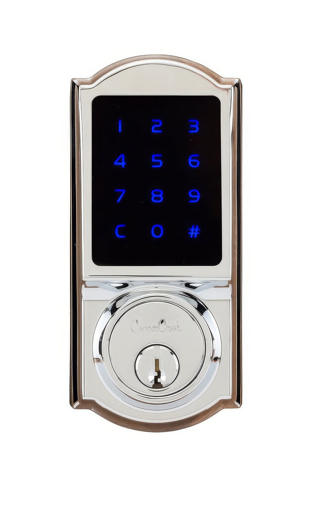 Copper Creek DBZH3410PS polished stainless keyless electronic deadbolt