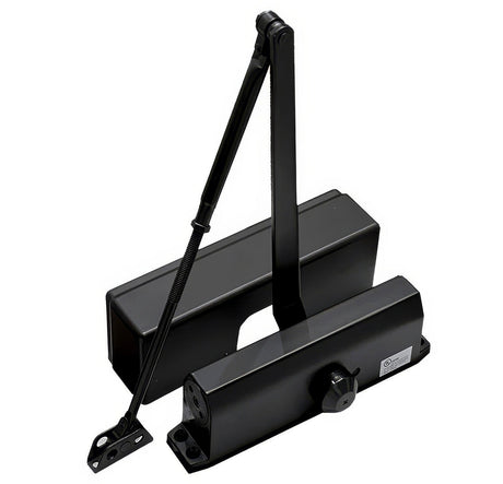 Better Home Products DC216BCDABLK Series 200 door closer in polished brass, additional view