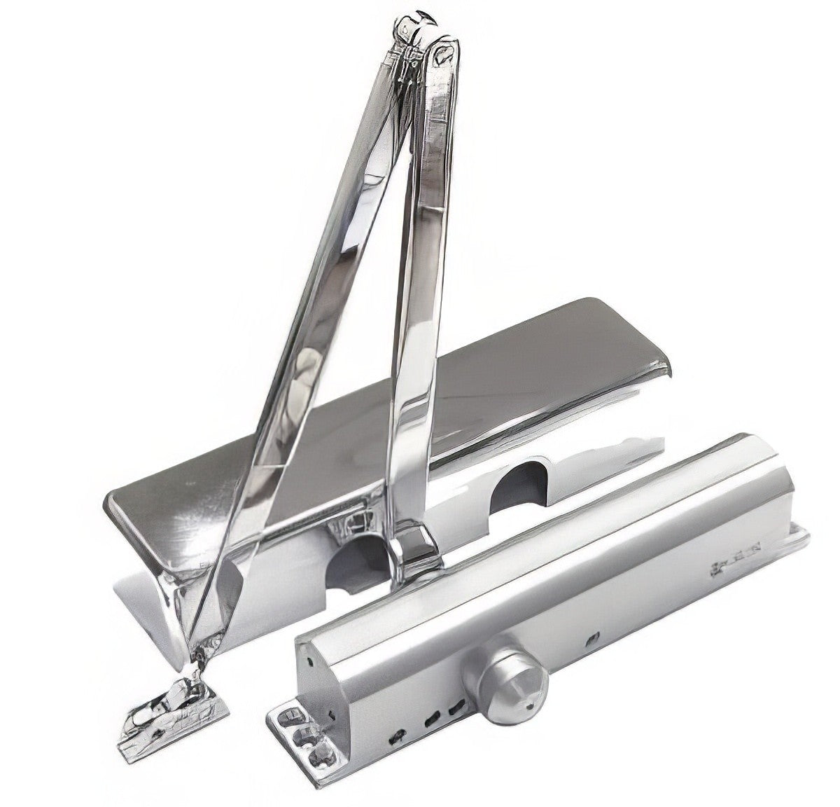 Better Home Products DC316BCDASSCH chrome with metal cover door closer