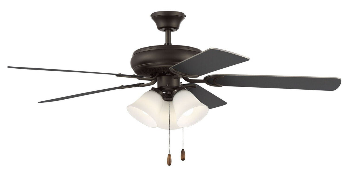 Craftmade DCF52ESP5C3W espresso ceiling fan blades included