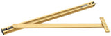 Deltana DCSM10CR003 lifetime polished brass door closer