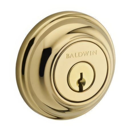 Baldwin DCTRD003 polished brass double cylinder, keyed entry