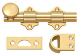 Deltana DDB425CR003 lifetime polished brass dutch door bolt