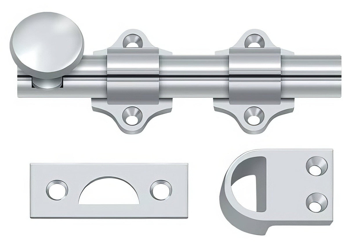 Deltana DDB425U26 polished chrome dutch door bolt