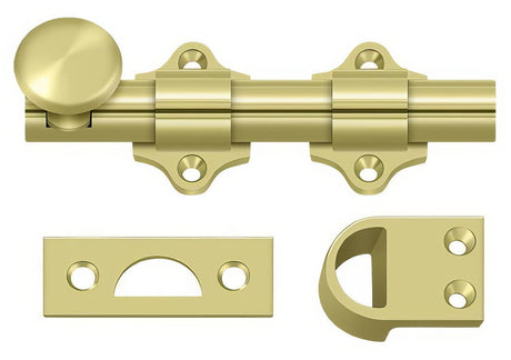 Deltana DDB425U3 polished brass dutch door bolt