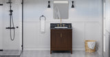 Jeffrey Alexander Theodora 30" Dark Walnut Single Sink Bathroom Vanity with Grey Marble Top - 8 in. Widespread Faucet Top product image 6