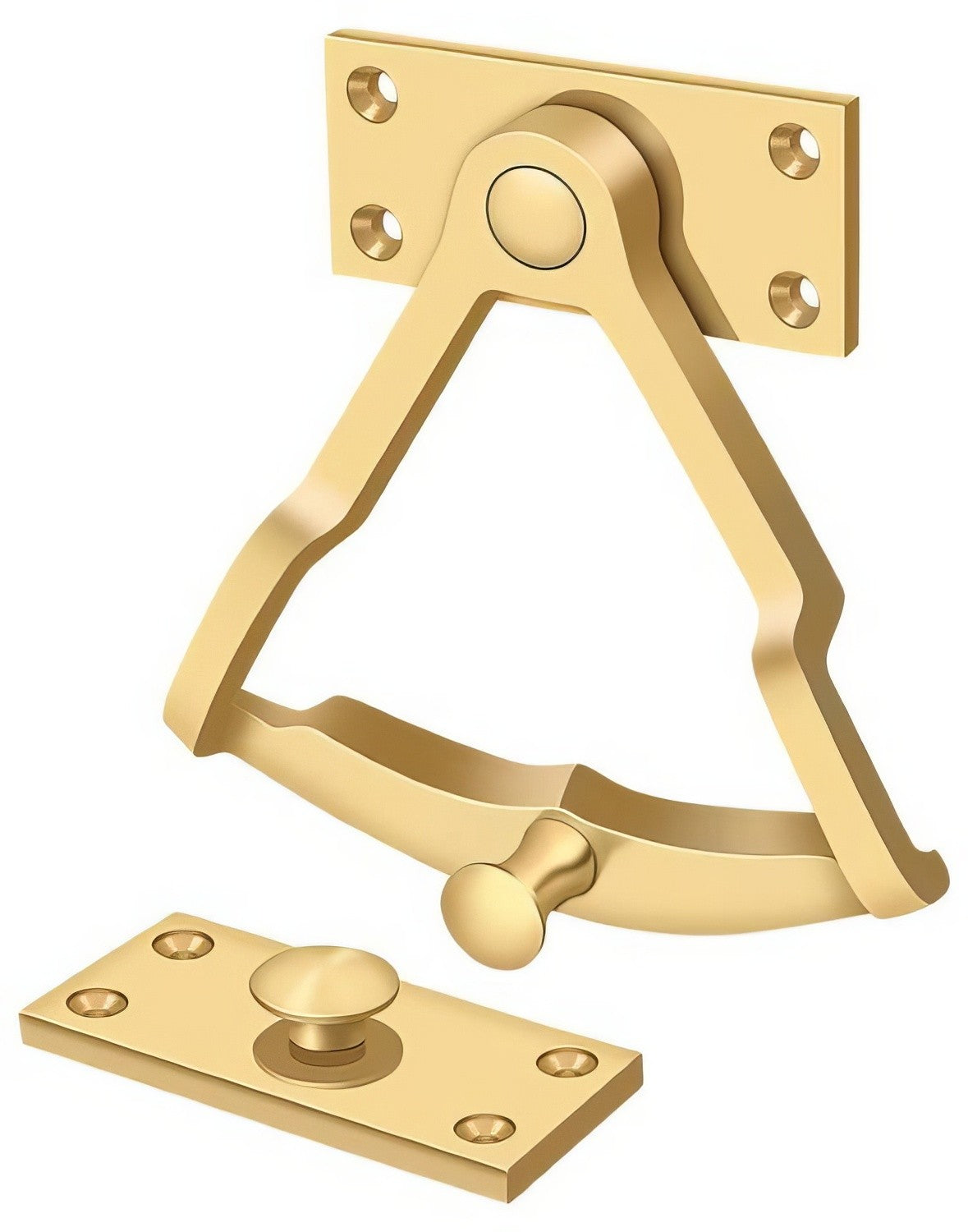 Deltana DDQ56CR003 lifetime polished brass dutch door bolt