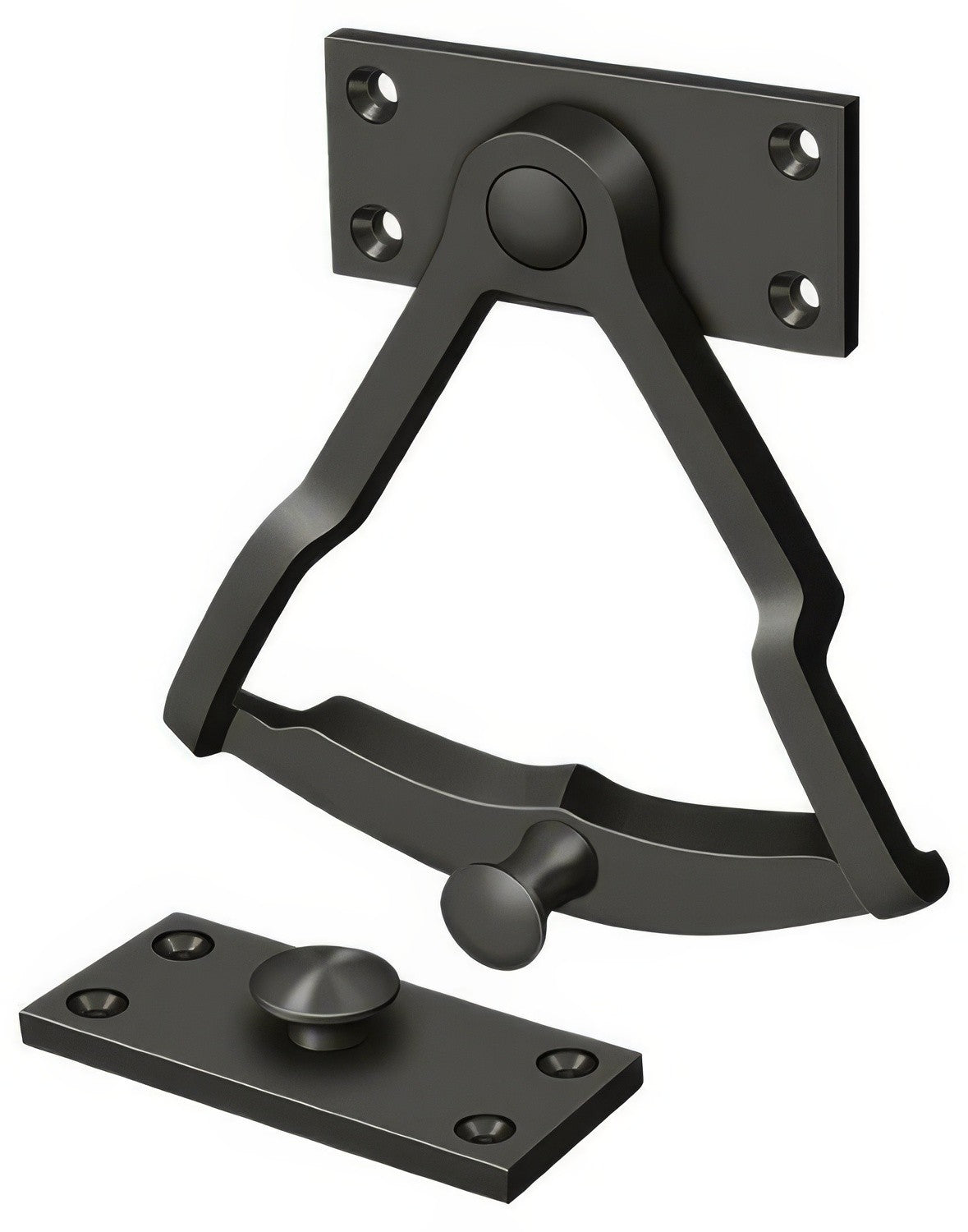 Deltana DDQ56U10B dutch door bolt in satin nickel, additional view