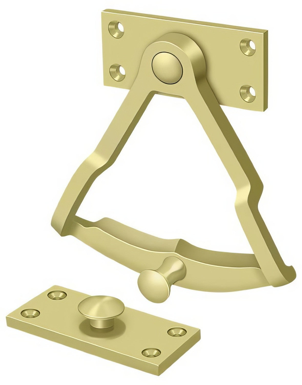 Deltana DDQ56U3 polished brass dutch door bolt