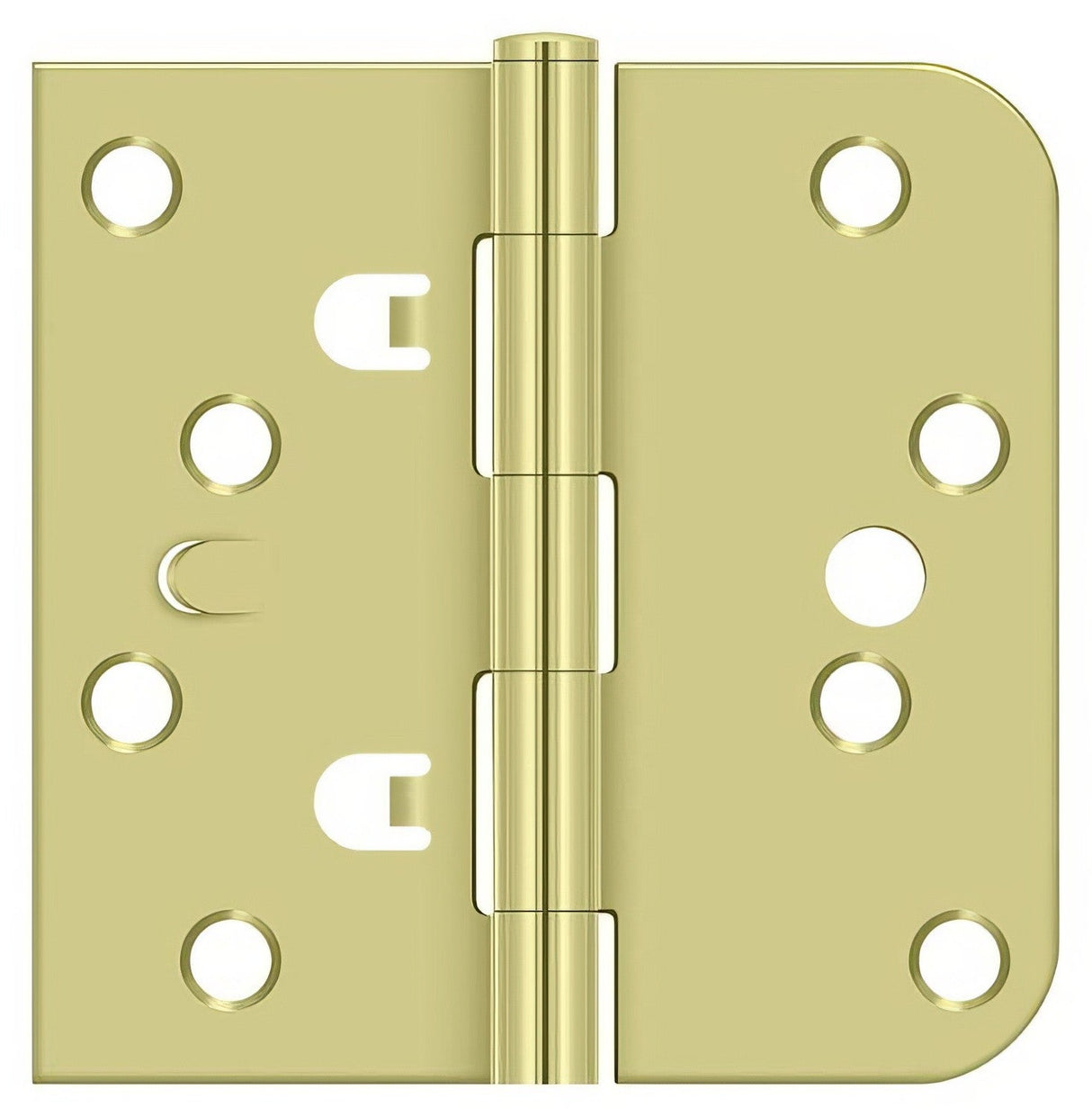 Deltana DE44058TT3 bright brass door hinge