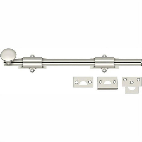 Deltana 12SB14 12SB 12" HD Surface Bolt Polished Nickel