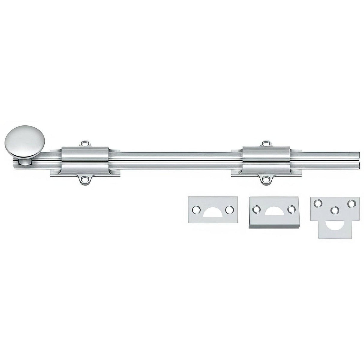 Deltana 12SB26 12SB 12" HD Surface Bolt Polished Chrome