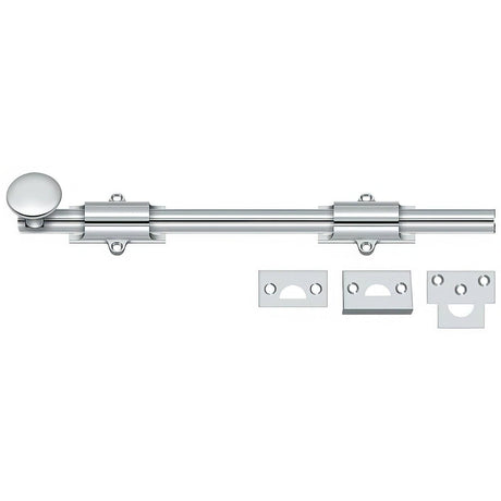 Deltana 12SB26 12SB 12" HD Surface Bolt Polished Chrome