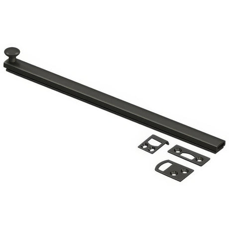Deltana 12SBCS10B 12SBCS 12" Surface Bolt with Concealed Screws Oil Rubbed Bronze