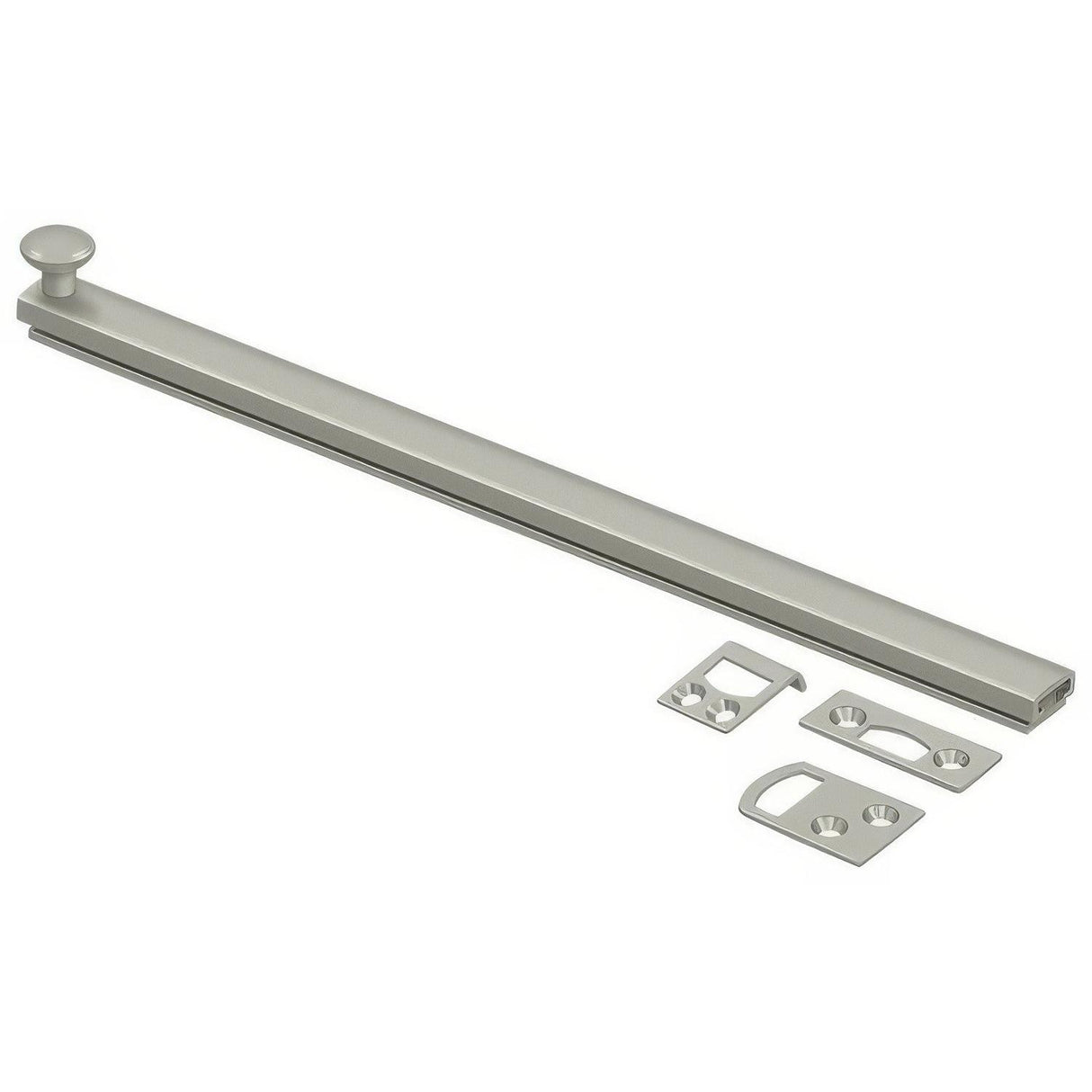 Deltana 12SBCS15 12SBCS 12" Surface Bolt with Concealed Screws Satin Nickel