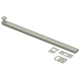 Deltana 12SBCS15 12SBCS 12" Surface Bolt with Concealed Screws Satin Nickel