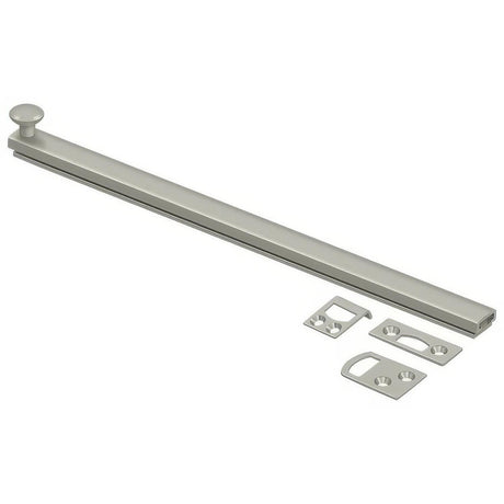 Deltana 12SBCS15 12SBCS 12" Surface Bolt with Concealed Screws Satin Nickel