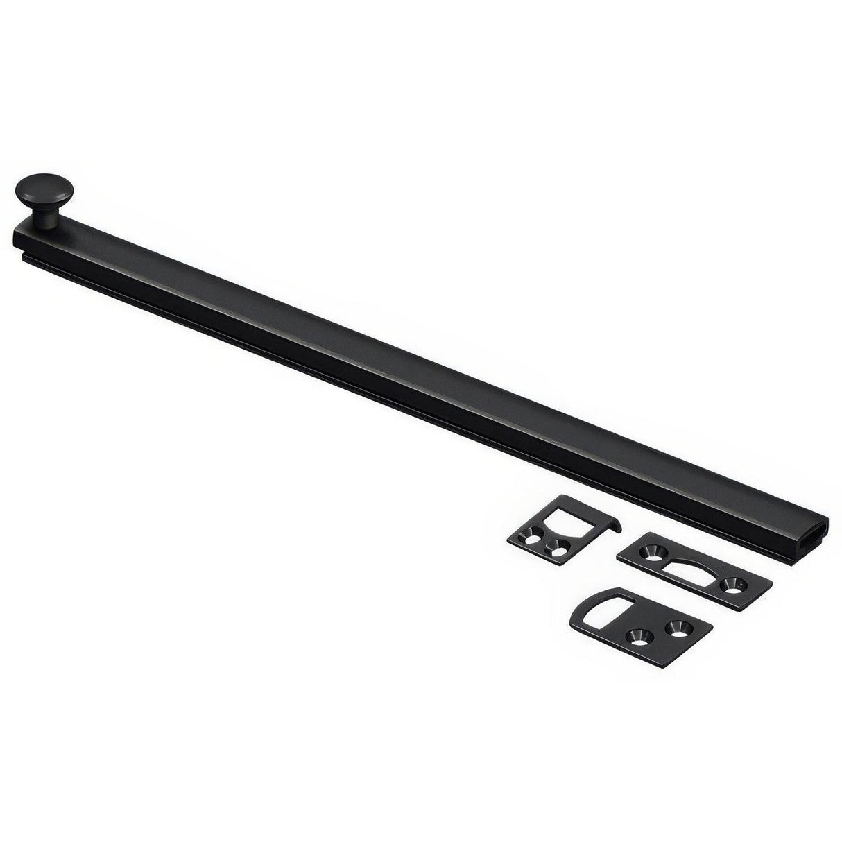 Deltana 12SBCS19 12SBCS 12" Surface Bolt with Concealed Screws Black