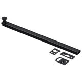 Deltana 12SBCS19 12SBCS 12" Surface Bolt with Concealed Screws Black