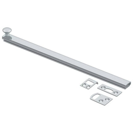 Deltana 12SBCS26 12SBCS 12" Surface Bolt with Concealed Screws Polished Chrome