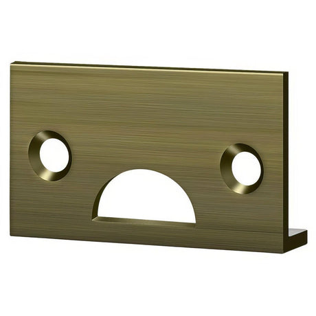Deltana 178ASTU5 178ASTU Angle Strike Plate Antique Brass