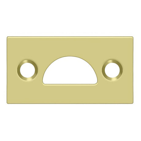 Deltana 178MSTU3 178MSTU Mortise Strike Plate Bright Brass