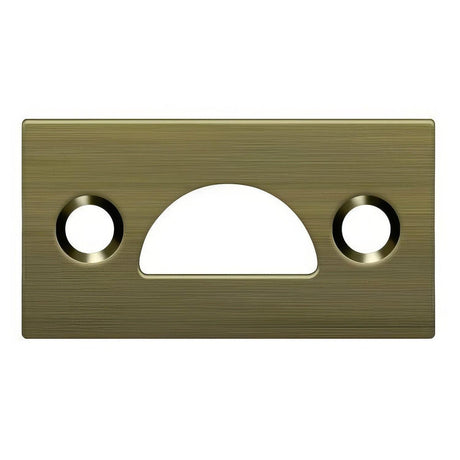 Deltana 178MSTU5 178MSTU Mortise Strike Plate Antique Brass